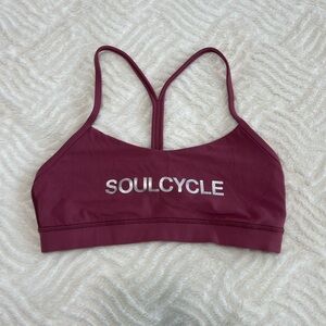 Lululemon x SoulCycle Strappy Sports Bra Size 8 Mauve Rose EUC (No Pads)